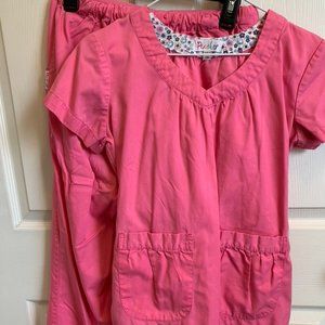 Peaches Scrub Set Size XS